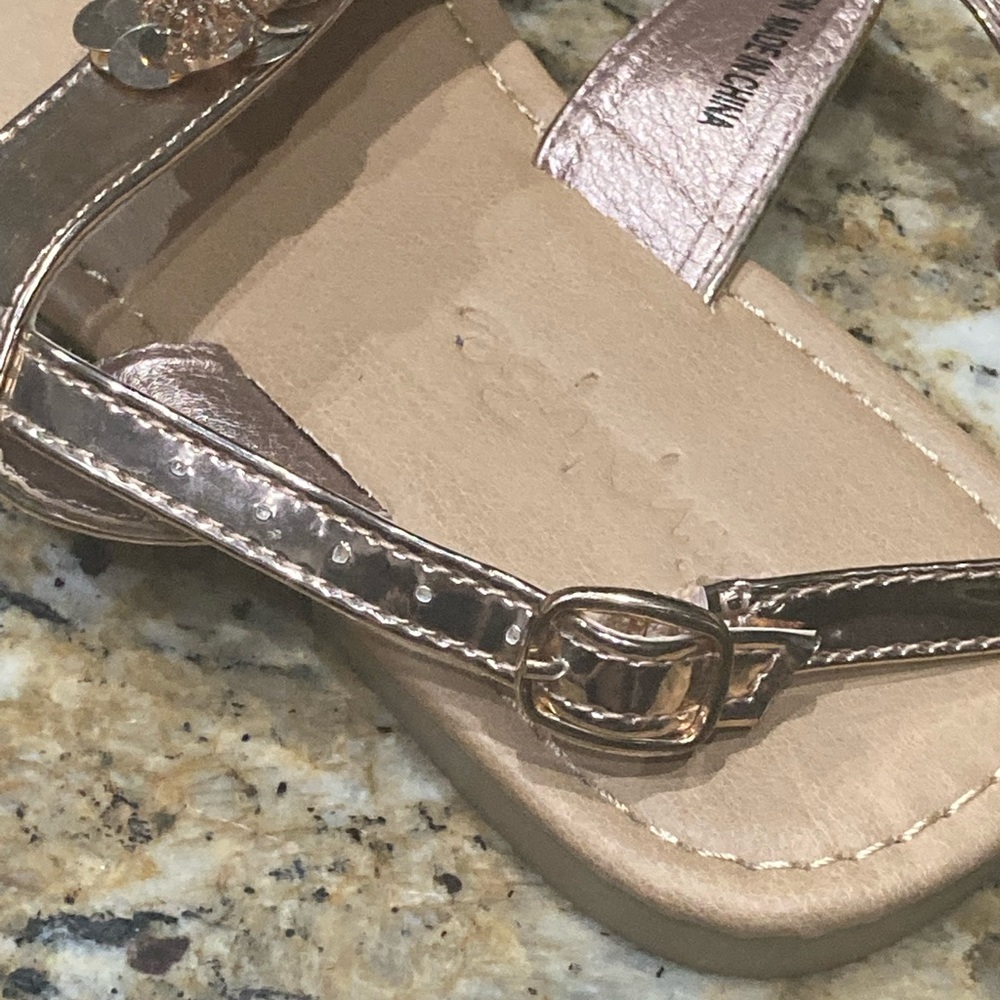 Simply be sequin flower sandals - Picture 9 of 14
